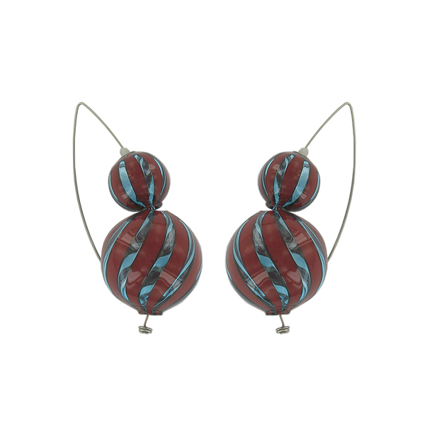 Boucles d'oreilles en perles de verre de Murano - JoGa Glass