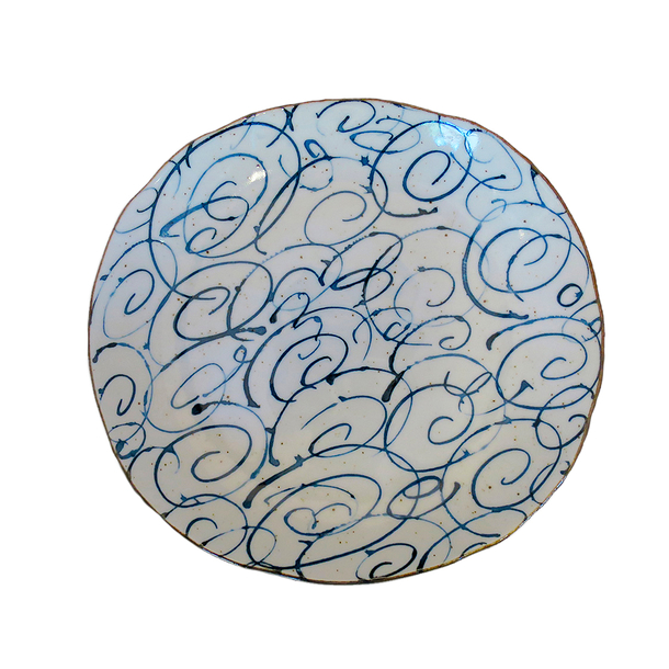 Assiette Ovale Tourbillons