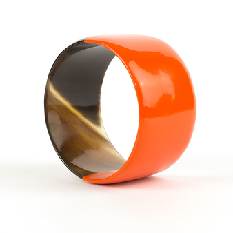 Bracelet laqué orange - L'Indochineur