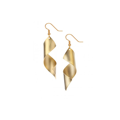 Earrings Man Ray Lampshade - Gold plated