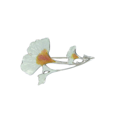 Gingko Brooch Art nouveau