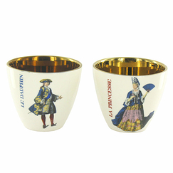 "A la Cour de Versailles" Set of 2 Tumblers - The Dauphin-The Princess