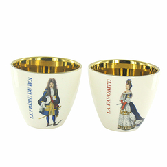 "A la Cour de Versailles" Set of 2 Tumblers - The King's Brother-The Favorite