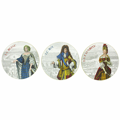 Cork coasters "A la Cour de Versailles"