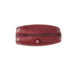 Purse Charles - Grained Leather Red - Larmorie