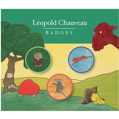 Set of 3 pin's Léopold Chauveau - Animals