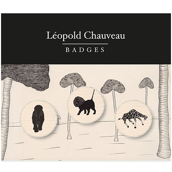 Set of 3 pin's Léopold Chauveau - Savannah