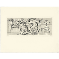 Hercule strikes his music master Linus with his lyre