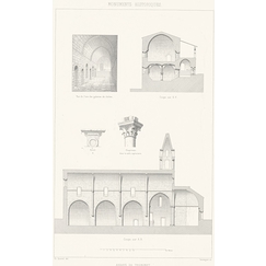 Coupes et Détails de l'Abbaye de Thoronet