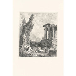 Estampe Ruines Antiques - Hubert Robert