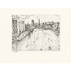 Engraving The Seine (1937 Exhibition) - Louis-Joseph Soulas