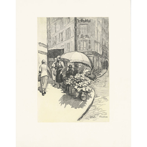 Marchande de Fleurs à Montmartre