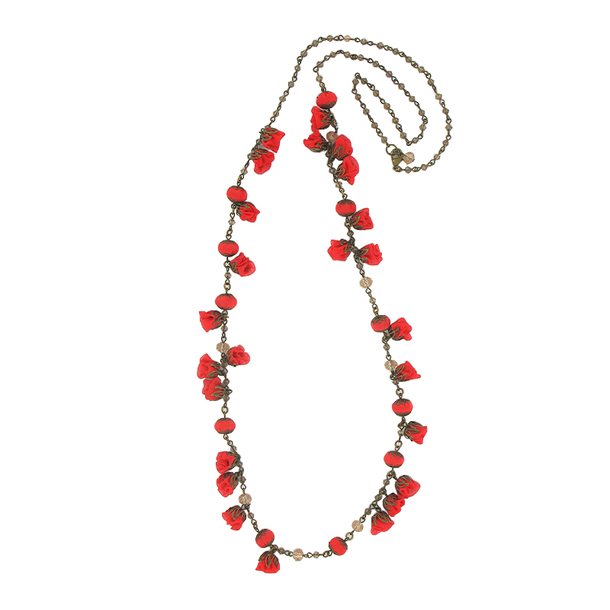 Collier Violette - Rouge