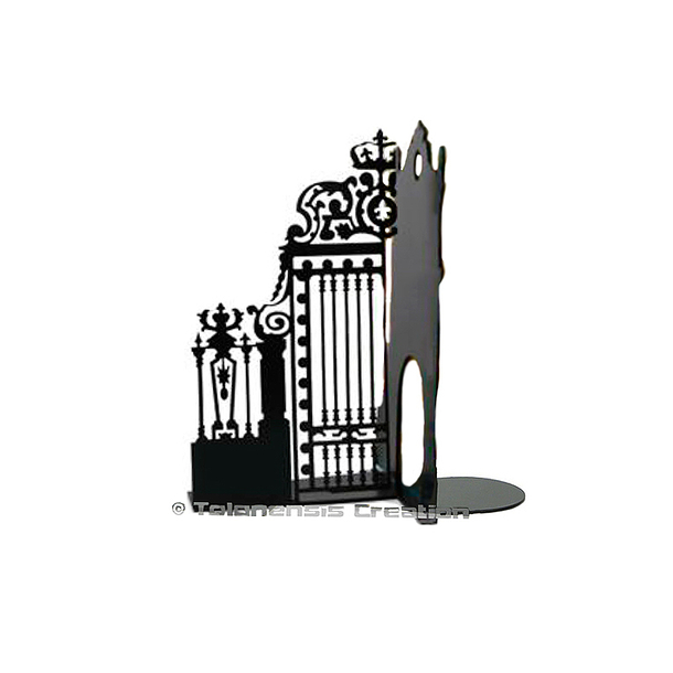 Gate of the Court of Honour Bookend - Matt black - Left