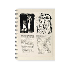 Pablo Picasso - Poems and lithographs Notebook with spirals