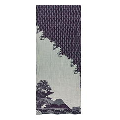 Hokusai Fuji Mount Stole Blue