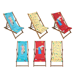 Deckchair frame without cover
