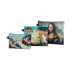 Set of 3 zip pockets Renaissance - Loqi