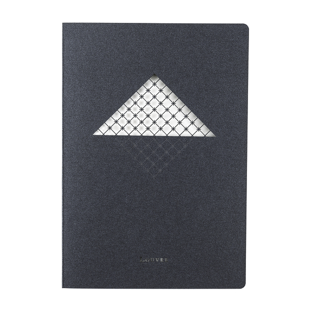 Notebook 14.7 x 20.6 cm "Louvre Pyramide - Black"