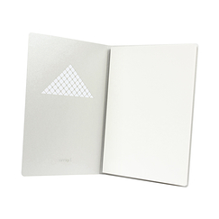 Cahier A5 argent - Louvre Pyramide