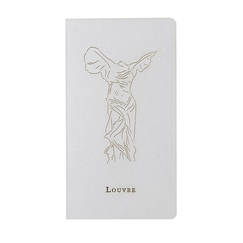 Small Notebook 8.5 x 15.7 cm "Victory of Samothrace - Louvre Silver"