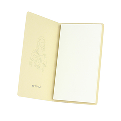 Small Notebook 8.5 x 15.7 cm "Louvre Mona Lisa - Champagne"