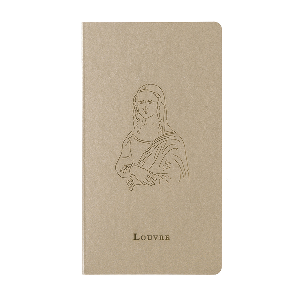 Small Notebook 8.5 x 15.7 cm "Louvre Mona Lisa - Champagne"