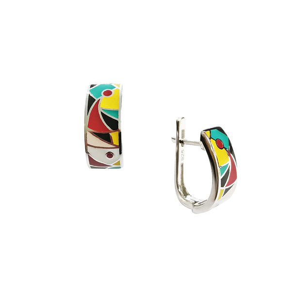 Boucles d'oreilles Arlequin