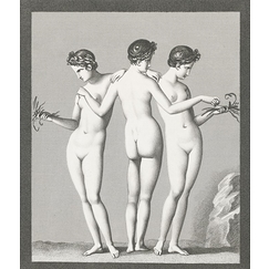 Engraving The Three Graces - Boucher-Desnoyers