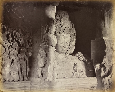 Elephanta. Maheshamurti, 1870-1880