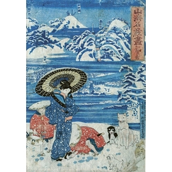 La neige à Kaga, 1797-1861