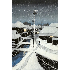 Soir de neige à Terajima, 1883-1957