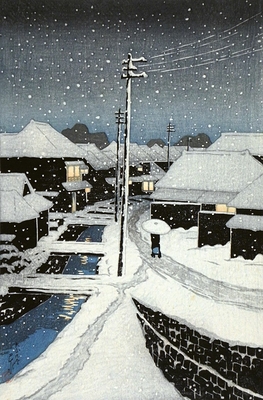 Soir de neige à Terajima, 1883-1957