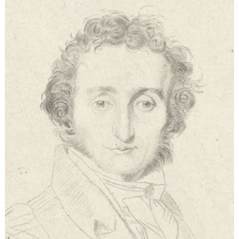 Portrait de Paganini, violoniste et compositeur - Ingres