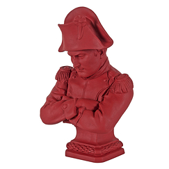 Buste de l'empereur Napoléon - Rouge empire