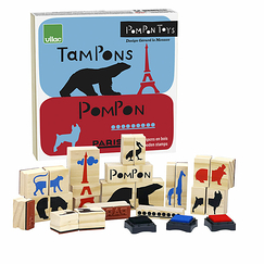 Coffret de 23 Tampons en bois François Pompon - Pompon Toys