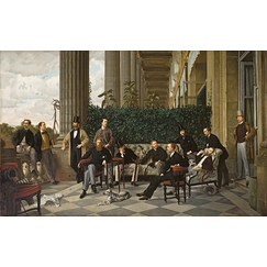 Le Cercle de la rue Royale (détail), 1866