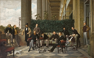 Le Cercle de la rue Royale (détail), 1866