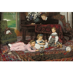 Portrait des quatre enfants d'Émile Gaillard, 1868