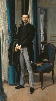 Portrait d'Aimé Seillière (détail), 1866