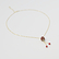 COLLIER PENDENTIF ROUGE DORE