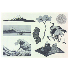 Ephemeral tattoos - Hokusai and japanism - Ars In Cute