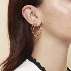 Half hoops earrings Odalisque Criss-cross