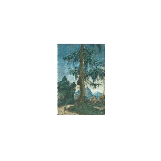 Albrecht Altdorfer - Landscape with a woodcutter Magnet
