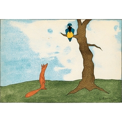 Fables de La Fontaine, « Le corbeau et le renard », N°12, 1921