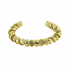 Bangle bracelet twisted Odalisque