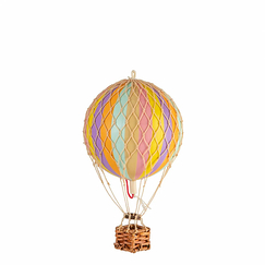 Decorative balloon with stripes - Rainbow Pastel - Small - Authentic Models