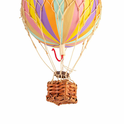 Decorative balloon with stripes - Rainbow Pastel - Small - Authentic Models