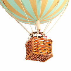 Decorative balloon with stripes - Mint - Medium - Authentic Models