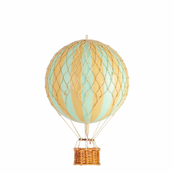 Ballon décoratif à rayures - Menthe - Moyen modèle - Authentic Models